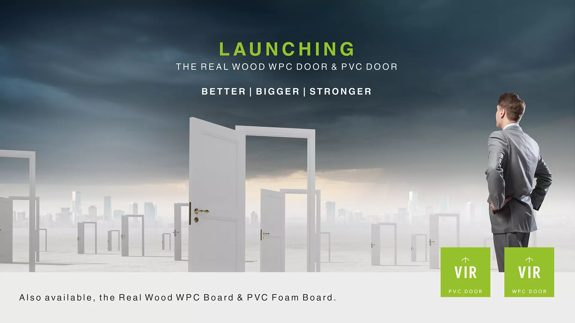 Wood WPC Door Banner